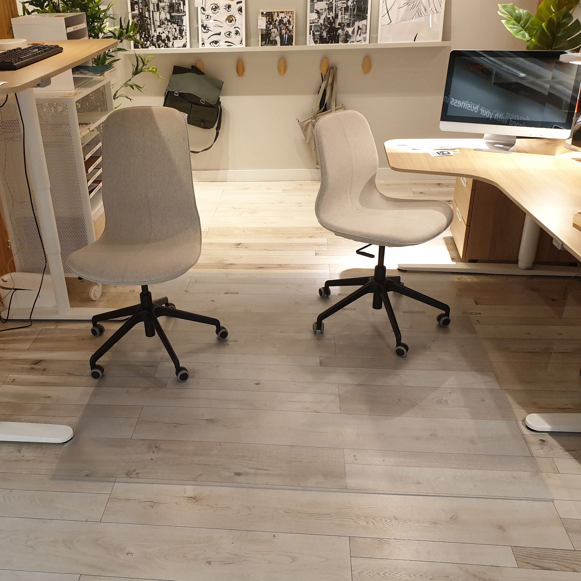 Rubber mat best sale for office chair